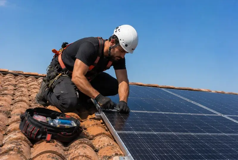 Maintenance et monitoring de panneaux solaires à Lüe