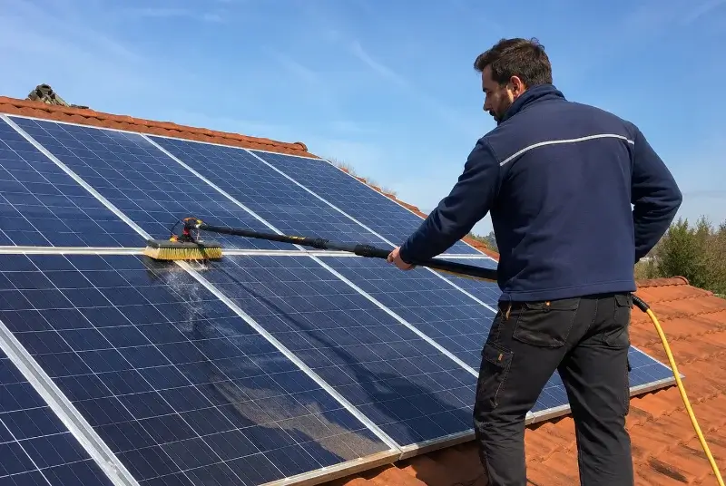 Nettoyage et entretien de panneaux solaires à Lüe